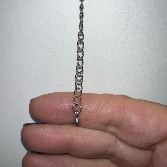 Multi Strand Silk Cord Silver Chunky Choker Necklace - Picture 7 of 8